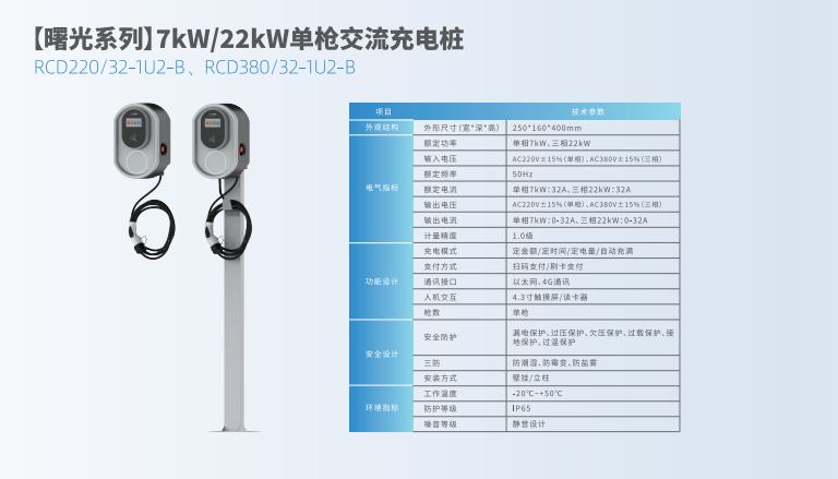 單槍交流充電樁